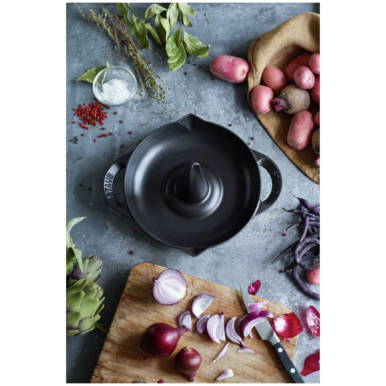 Staub Kippenbrader 24 Cm, Zwart - Afbeelding 4