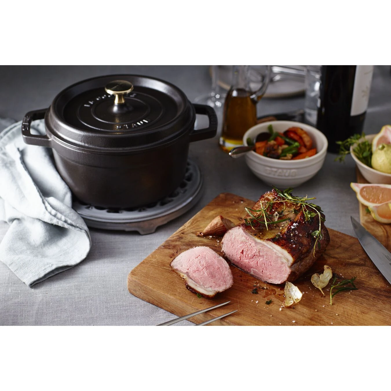 Staub Gietijzeren Braadpan 20 Cm / 2,2 L, Rond, Zwart - Afbeelding 6