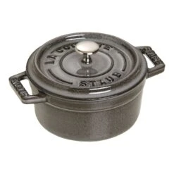 Staub Mini Braadpan 10 Cm / 250 Ml, Rond, Grafietgrijs