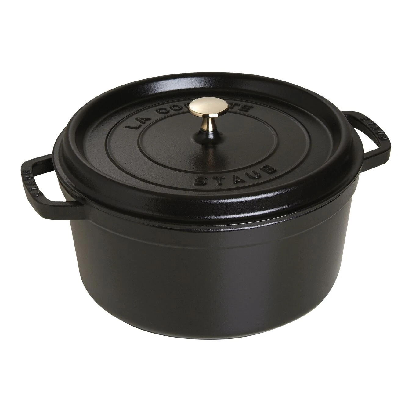 Staub Gietijzeren Braadpan 28 Cm / 6,75 L, Rond, Zwart