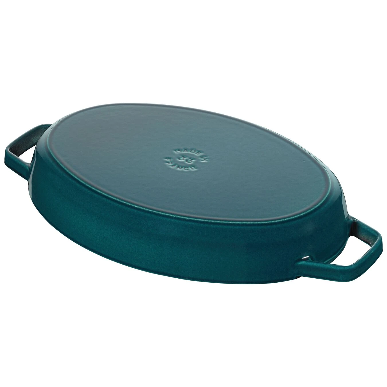 Staub Ovenschaal Met Deksel 33 Cm, Ovaal, La-mer - Afbeelding 3