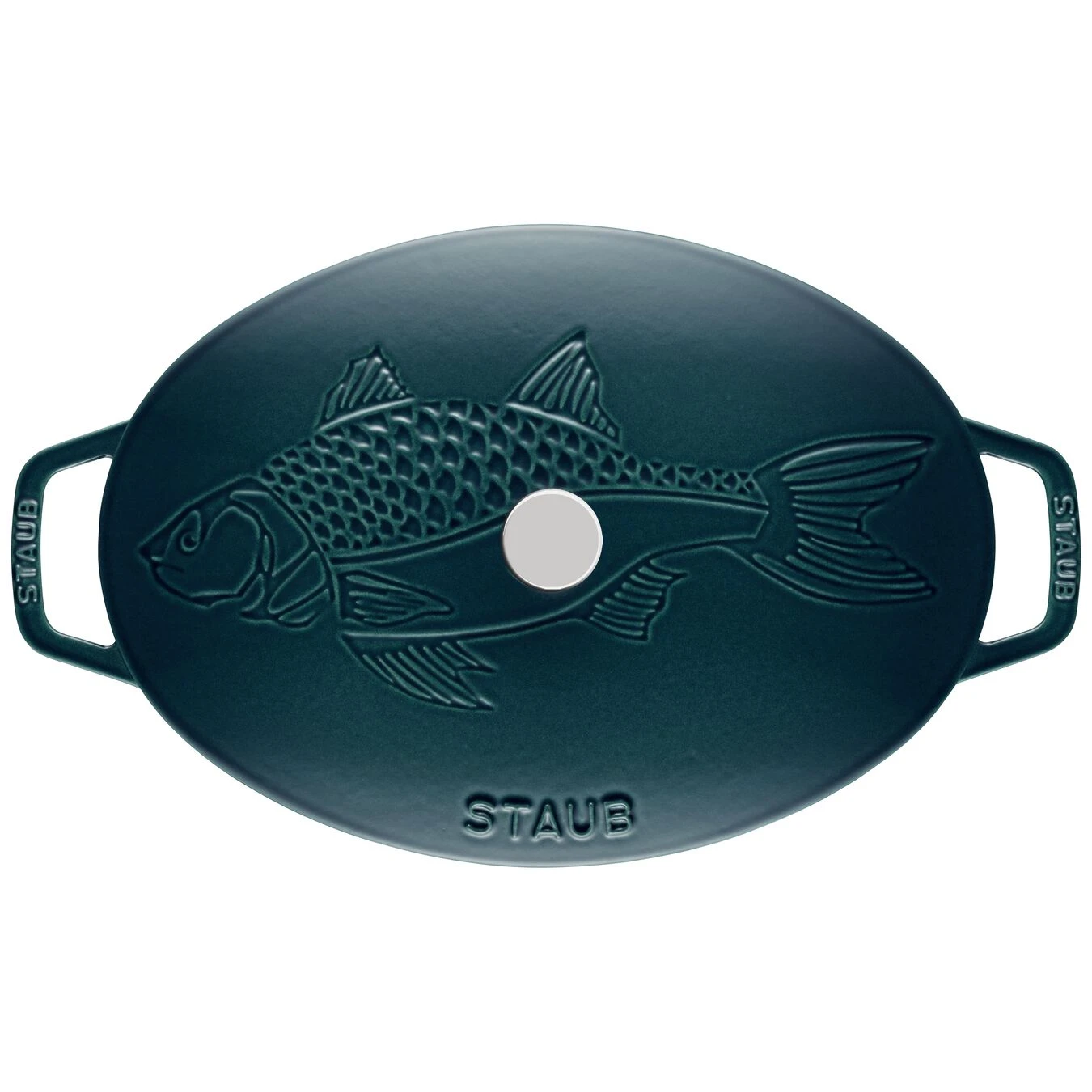 Staub Ovenschaal Met Deksel 33 Cm, Ovaal, La-mer - Afbeelding 4
