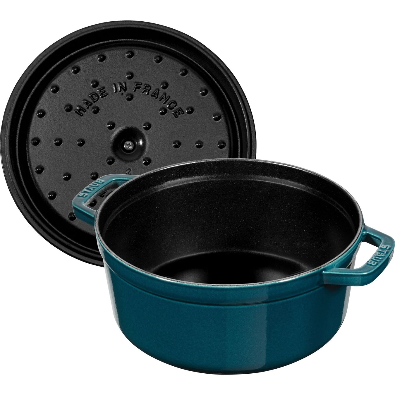 Staub Gietijzeren Braadpan 24 Cm / 3,8 L, Rond, La-mer - Afbeelding 4