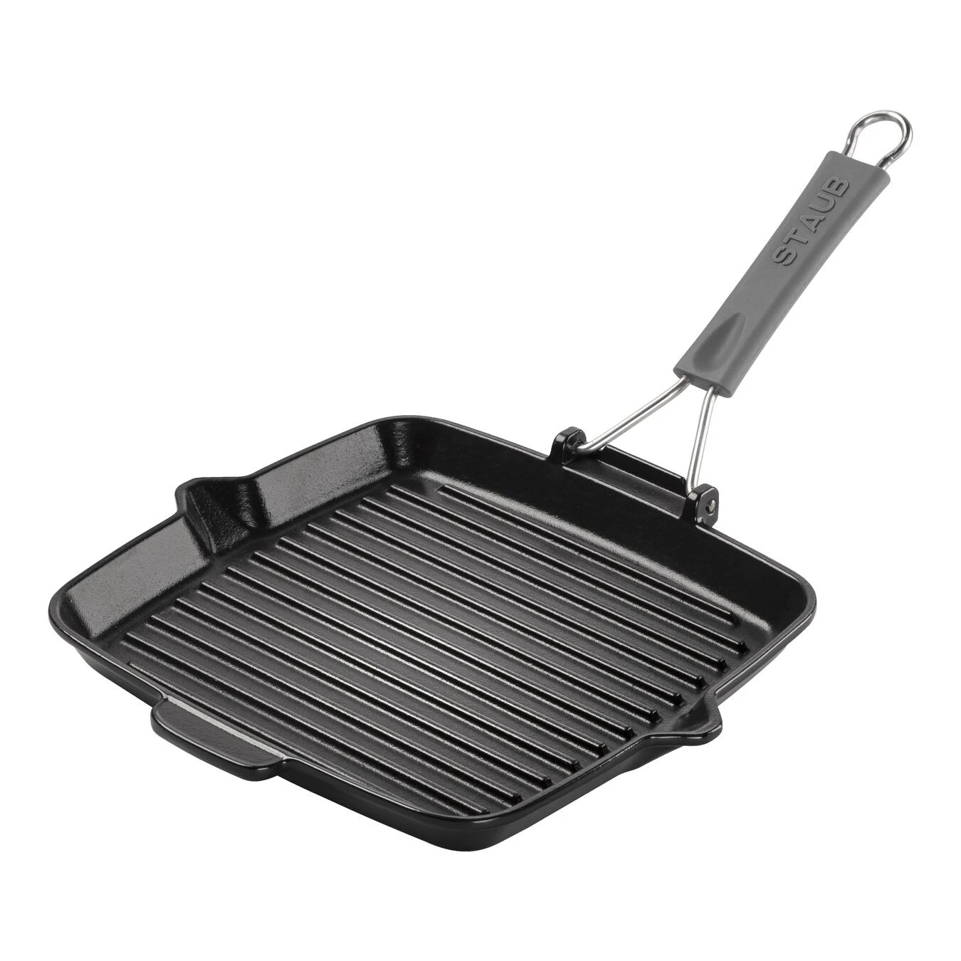 Staub Grillpan Met Schenktuit 24 X 24 Cm, Zwart