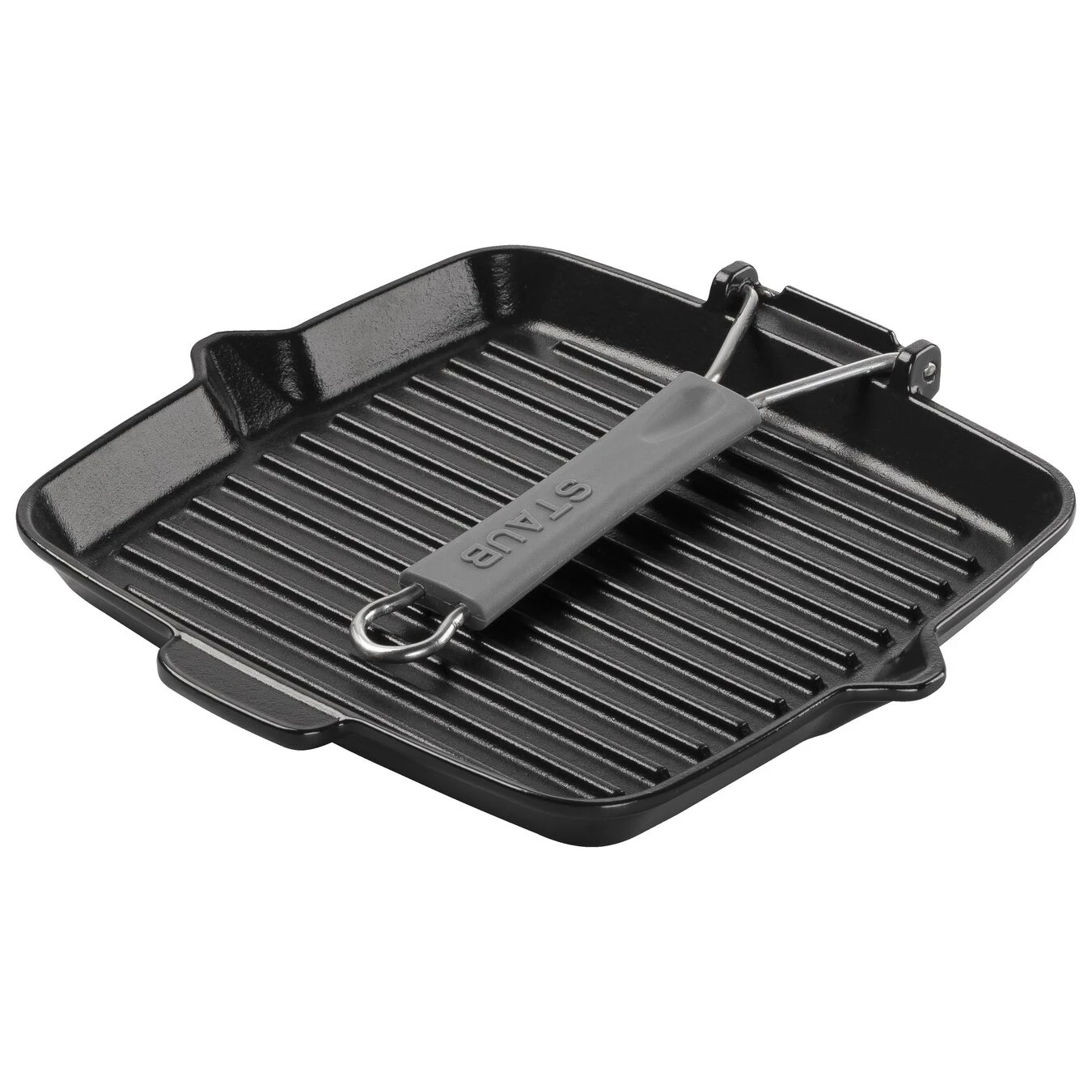 Staub Grillpan Met Schenktuit 24 X 24 Cm, Zwart - Afbeelding 2