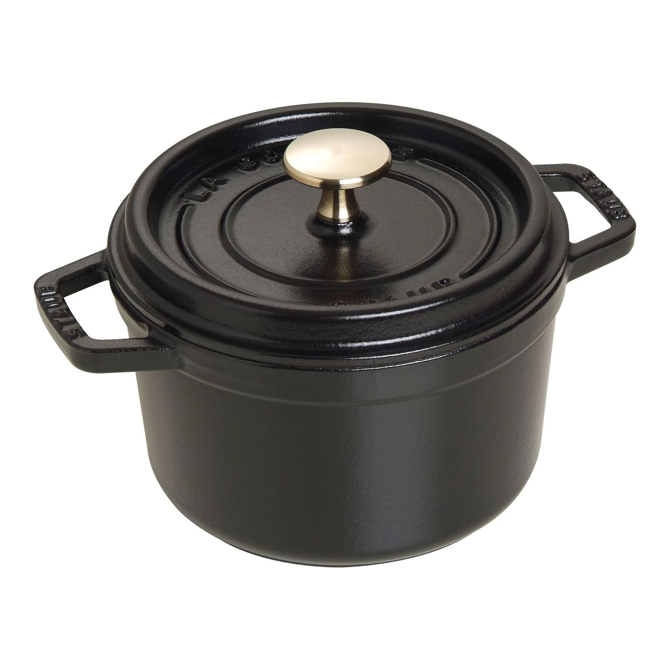 Staub Gietijzeren Braadpan 16 Cm / 1,25 L, Rond, Zwart