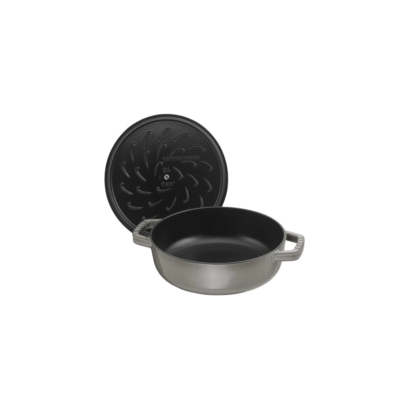 Staub Sauteerpan Chistera 28 Cm / 3,7 L, Grafietgrijs - Afbeelding 2