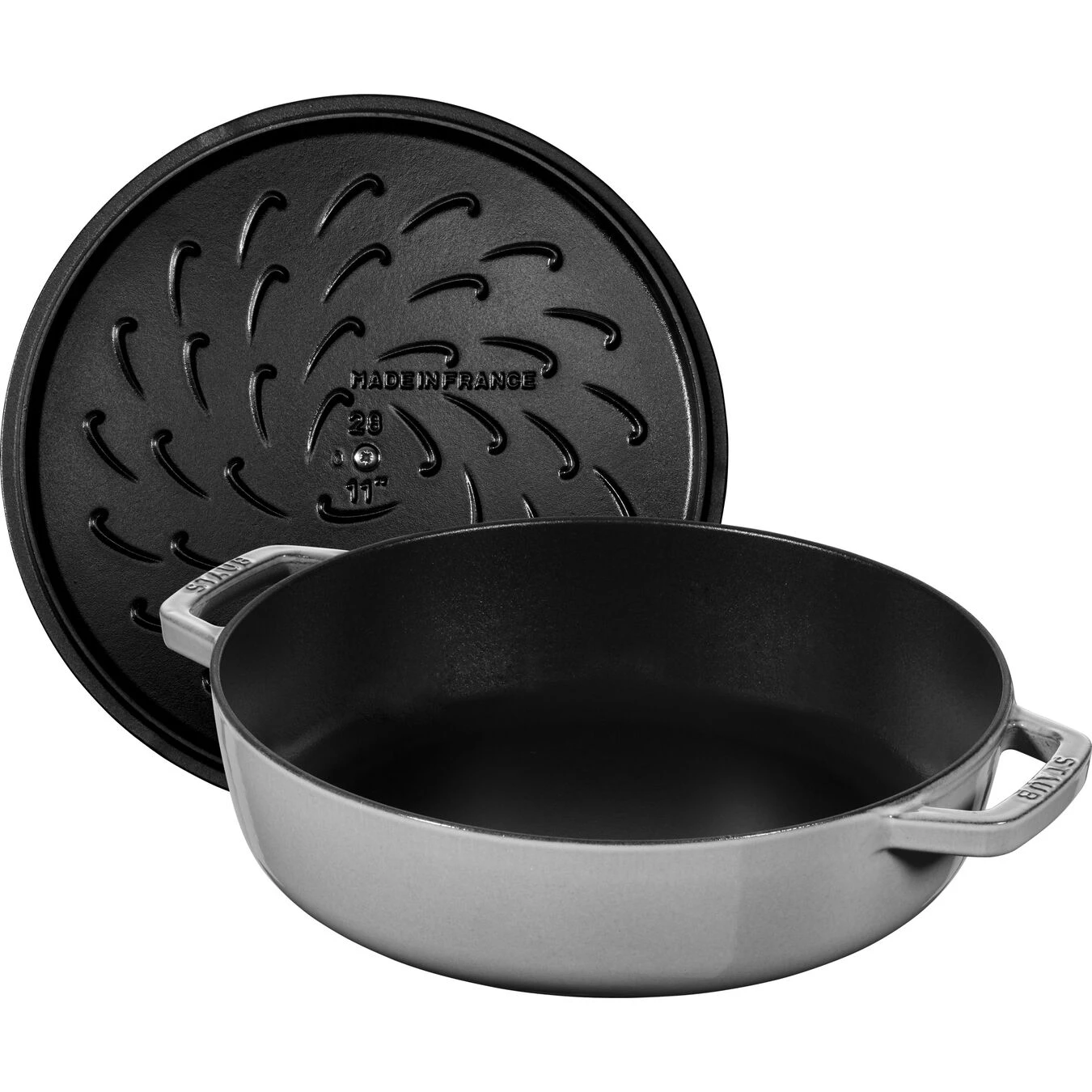 Staub Sauteerpan Chistera 24 Cm / 2,5 L, Grafietgrijs - Afbeelding 3