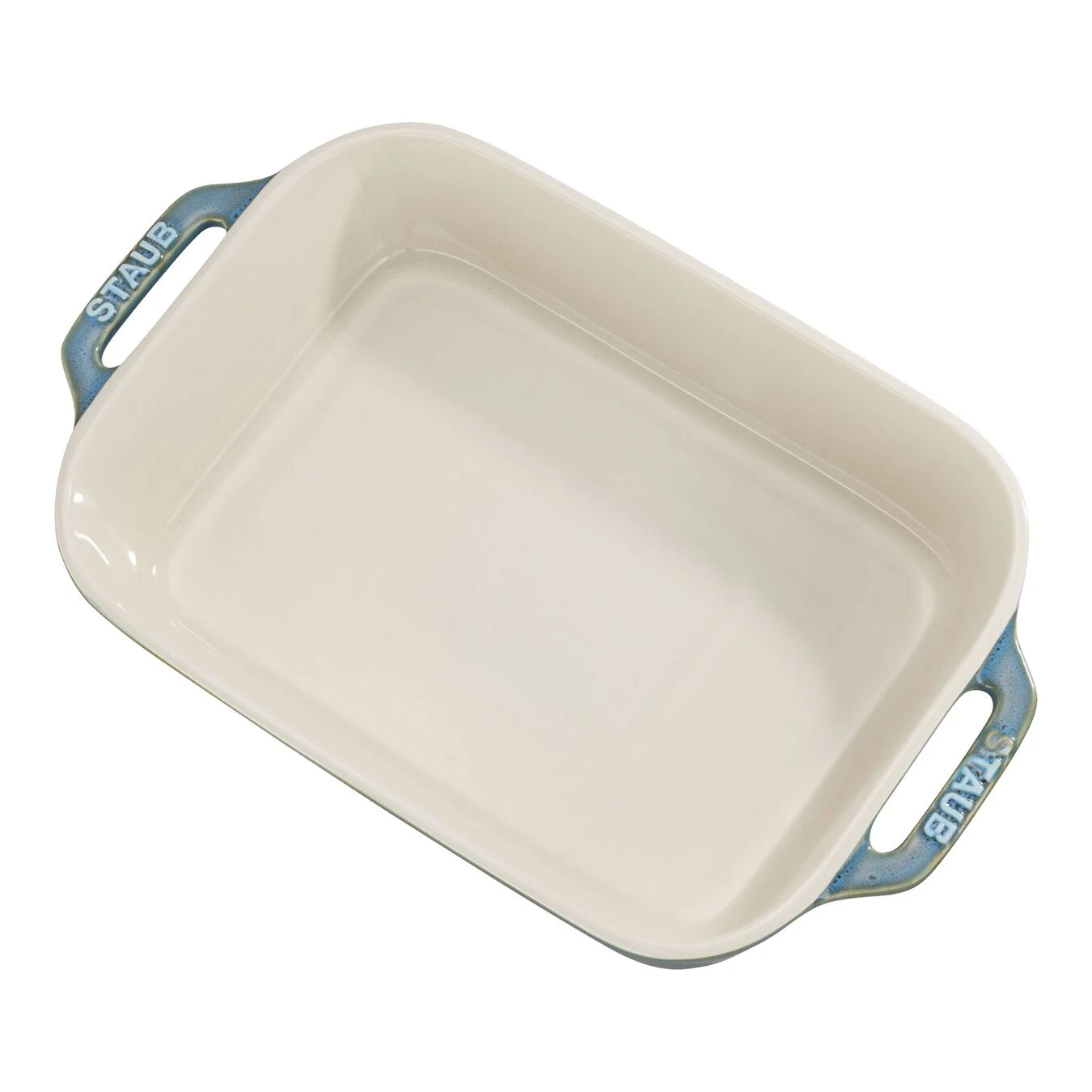 Staub Ovenschaal 27 Cm, Rechthoekig, Antiek Turquoise