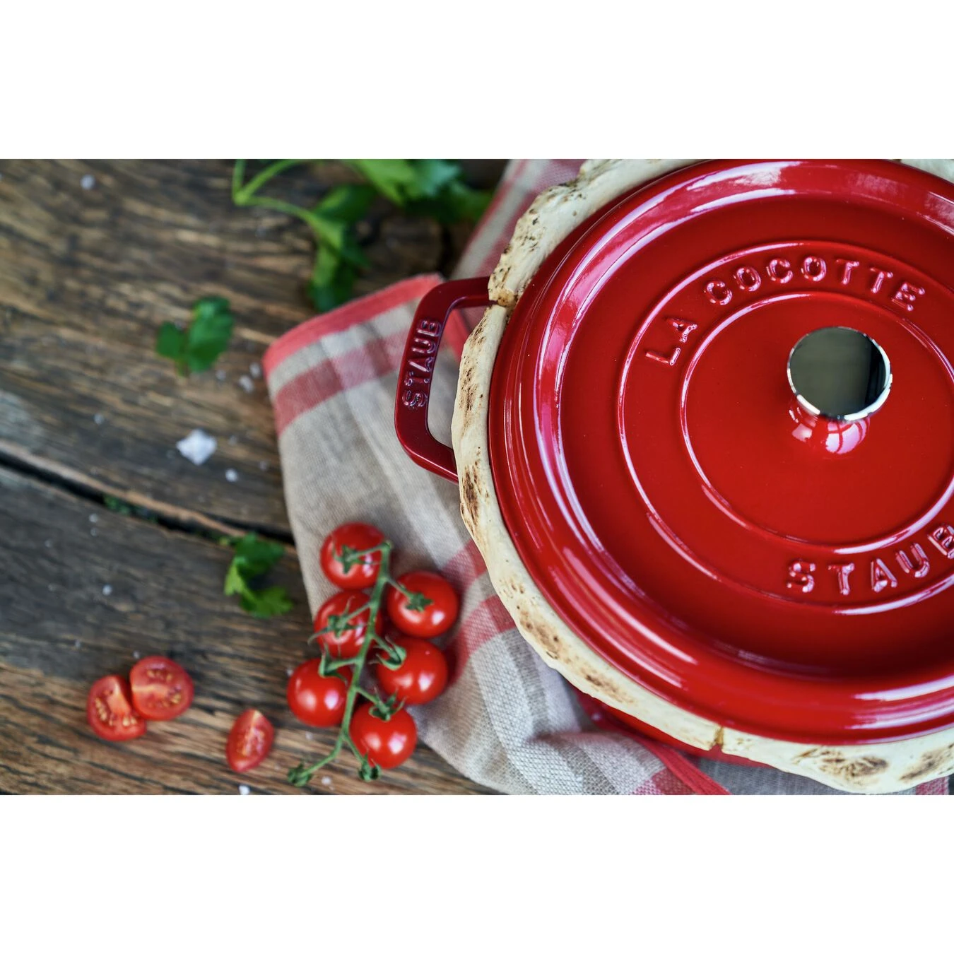 Staub Gietijzeren Braadpan 24 Cm / 3,8 L, Rond, Kersenrood - Afbeelding 5
