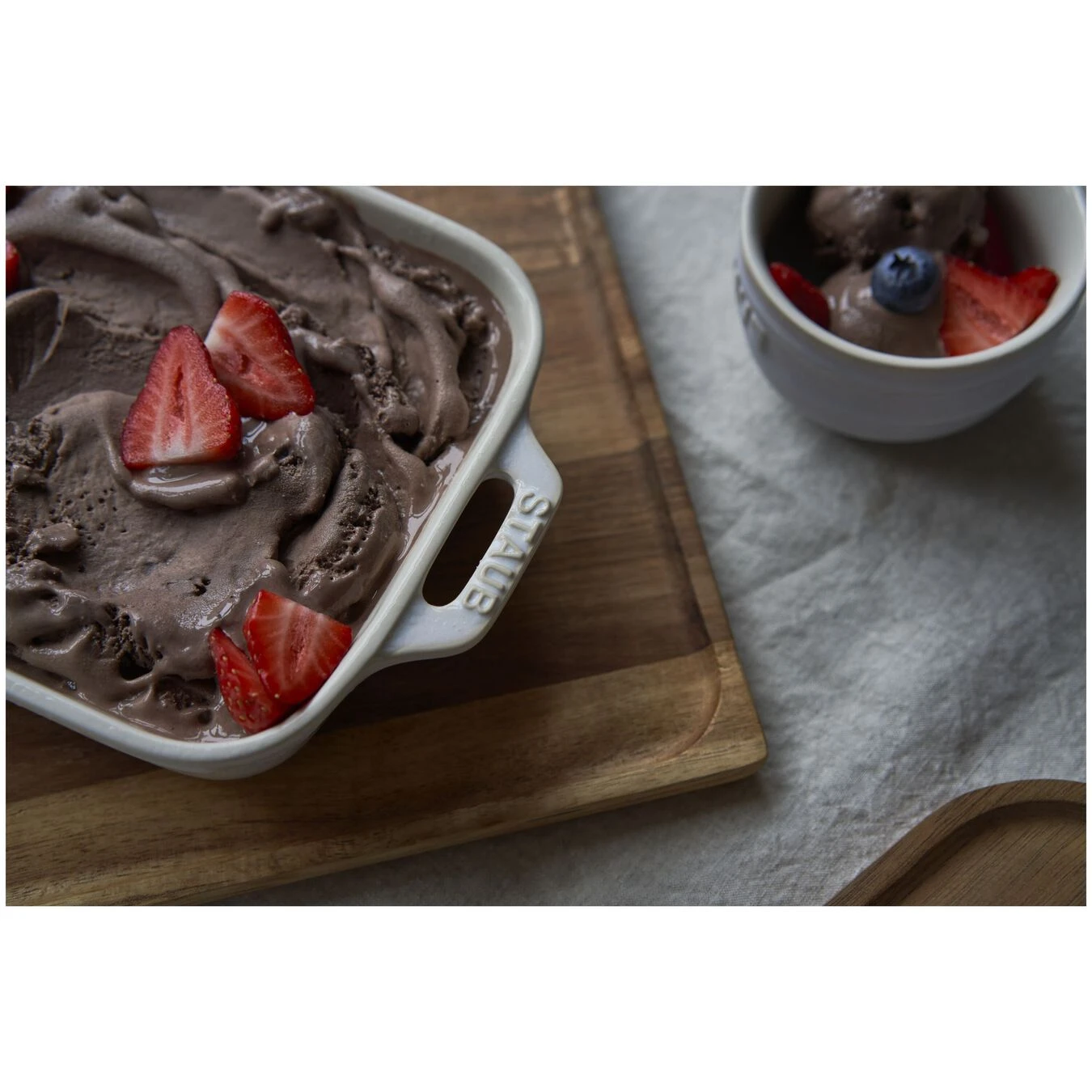 Staub Ovenschaal 20 Cm, Rechthoekig, Ivoorwit - Afbeelding 2